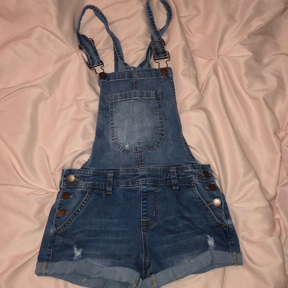 Light-Medium Washed Overalls
